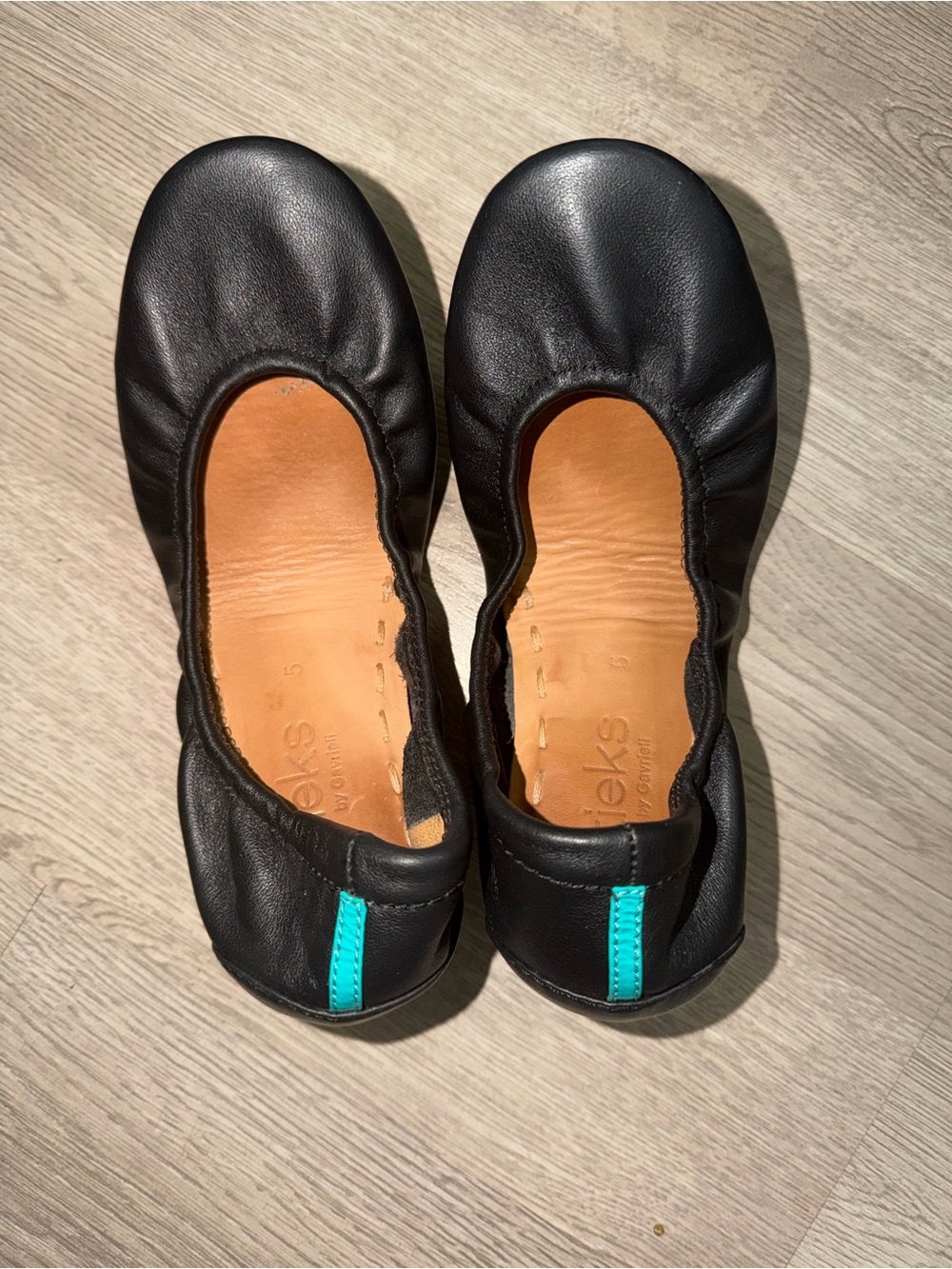 Tieks Black Leather Ballet Flat